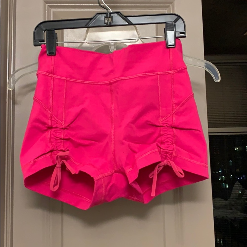 Hot pink Lulu shorts size 6